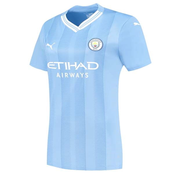 Camiseta Manchester City Primera equipo Mujer 2023-24